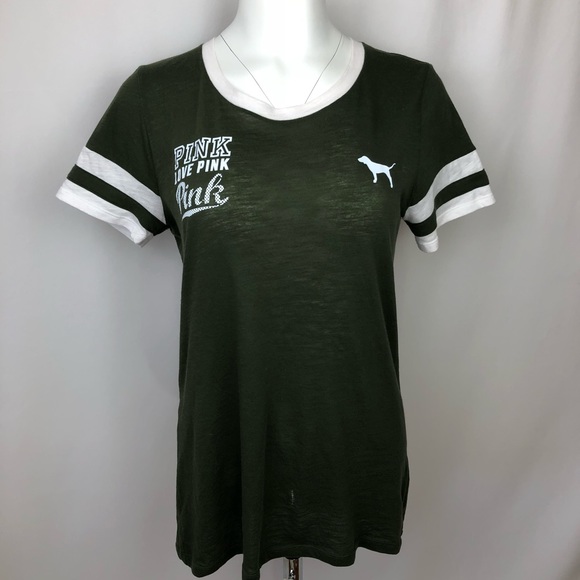 PINK Victoria's Secret Tops - PINK Victoria’s Secret Women’s Baseball Tee Size L